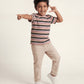PINK HARPER STRIPE T-SHIRT