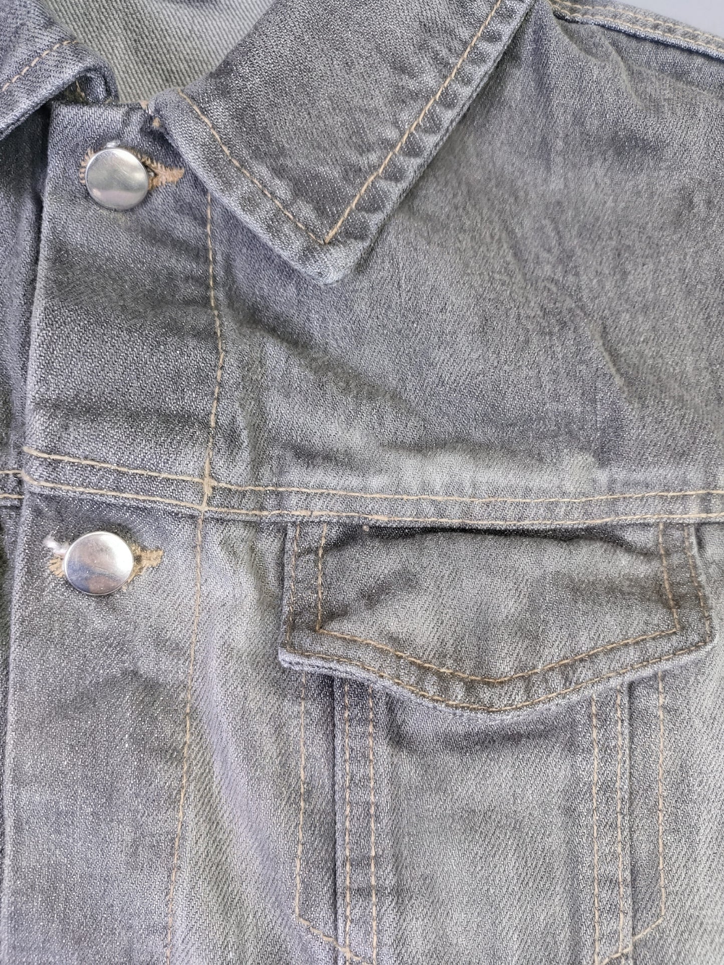 Grey Denim Co-ord Set