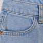 Light Wash Denim Short