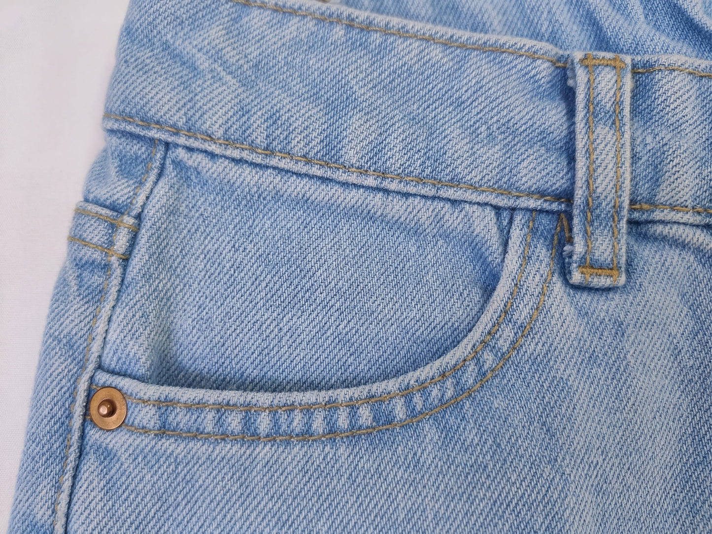 Light Wash Denim Short