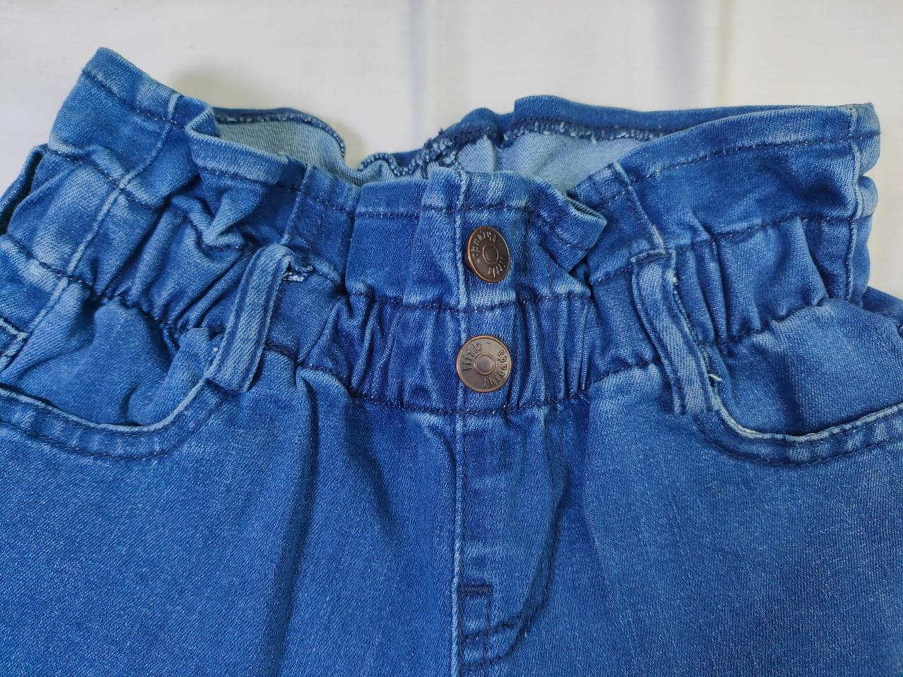 Fray Hem Denim Short