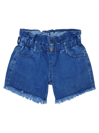 Fray Hem Denim Short