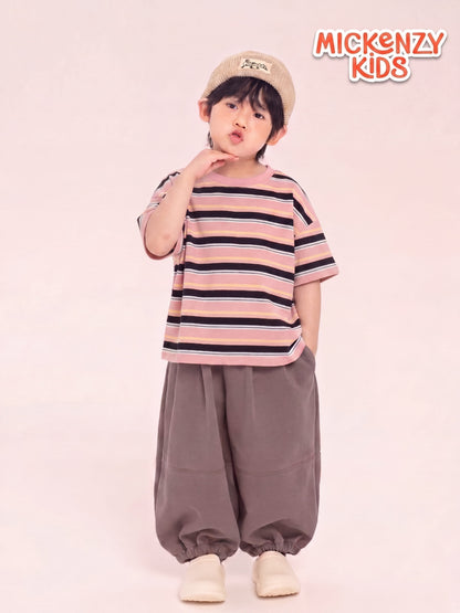 PINK HARPER STRIPE T-SHIRT