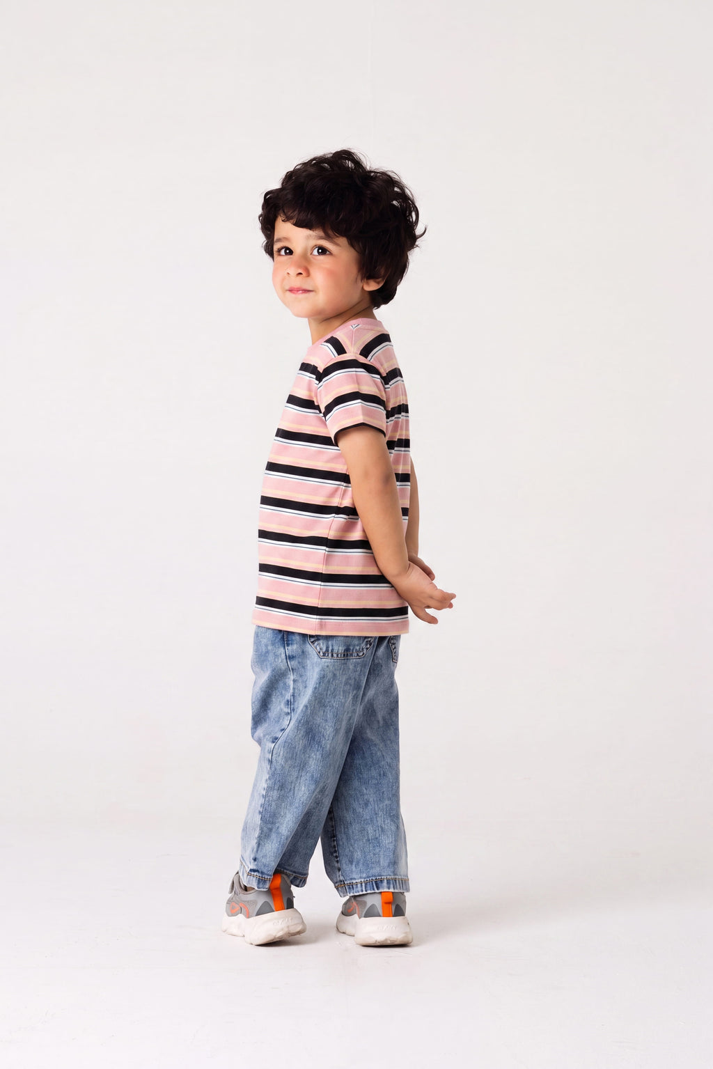 Pink Harper Stripe T-Shirt